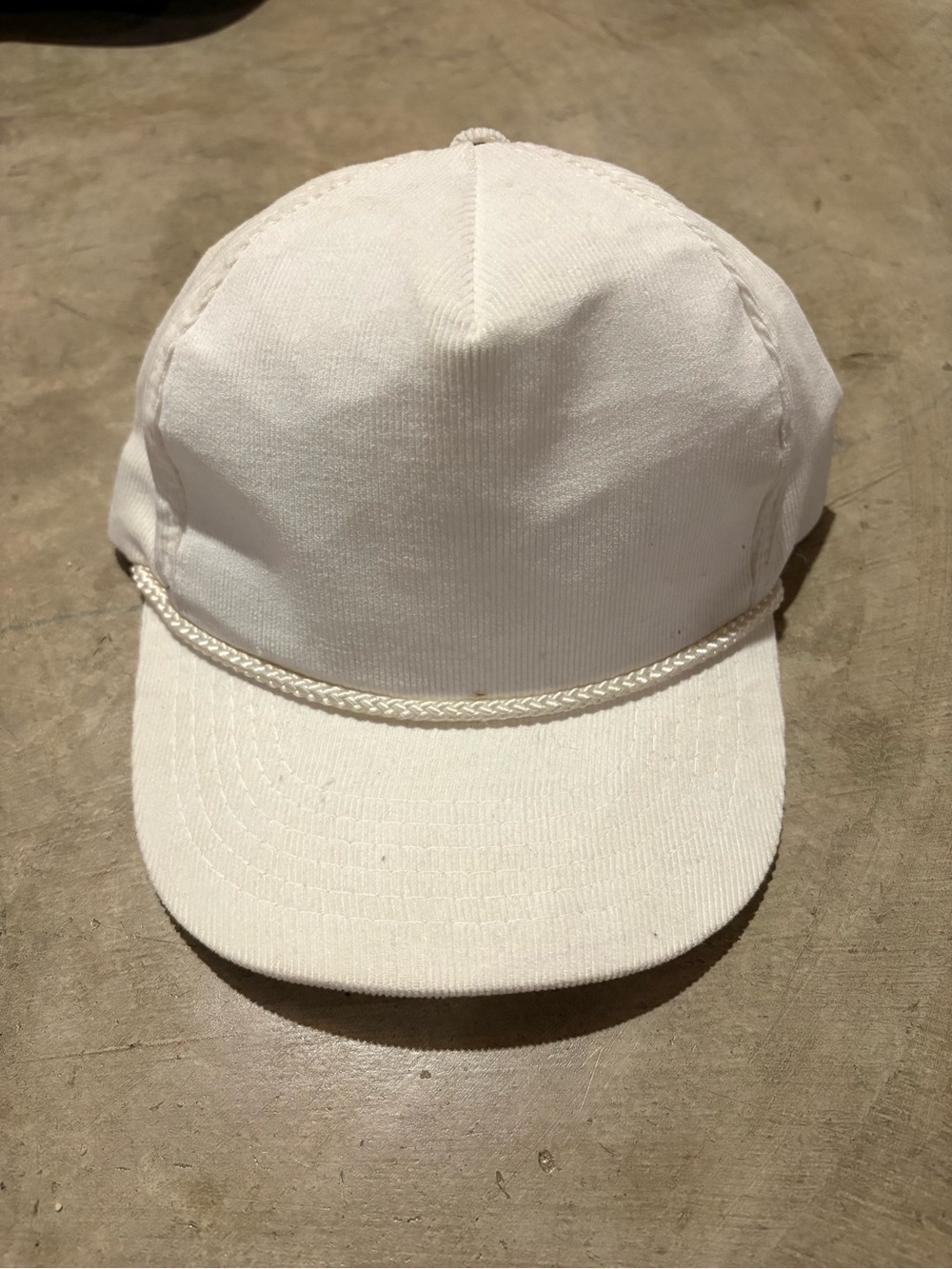 Youngan White Corduroy SnapBack